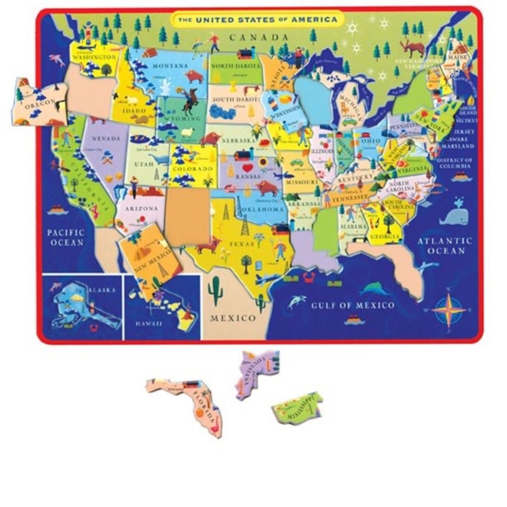 🎉LAST ONE🎉 NWT eeboo - This Land is your Land 45 piece puzzle - Picture 2 of 2
